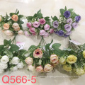 Silk Roses Artificial Flower Roses Bouquet for Wedding Decoration